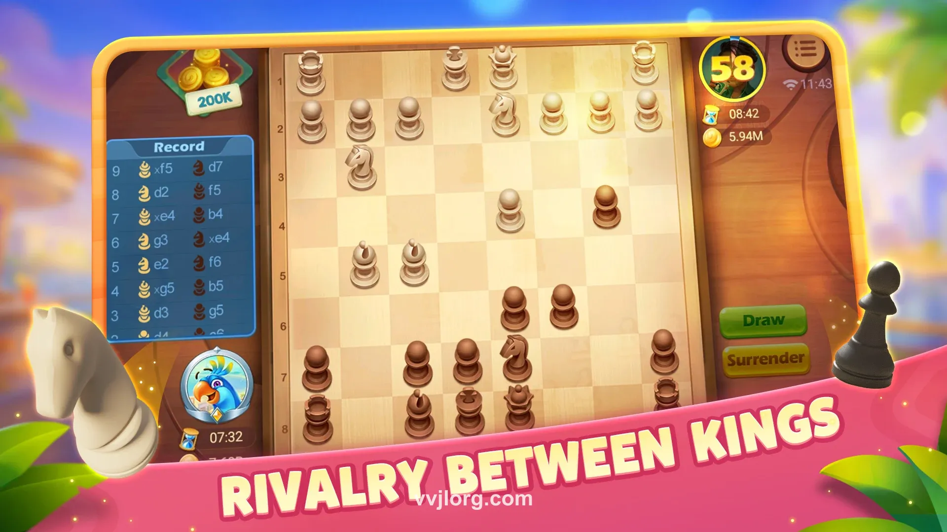 VVJL Game Library Screen